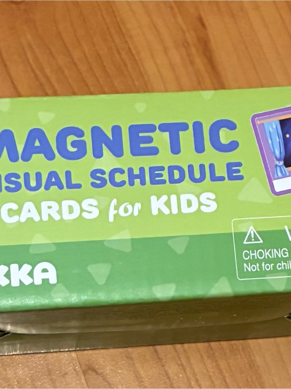 Magnetic Visual Schedule Cards for Kids by - Green